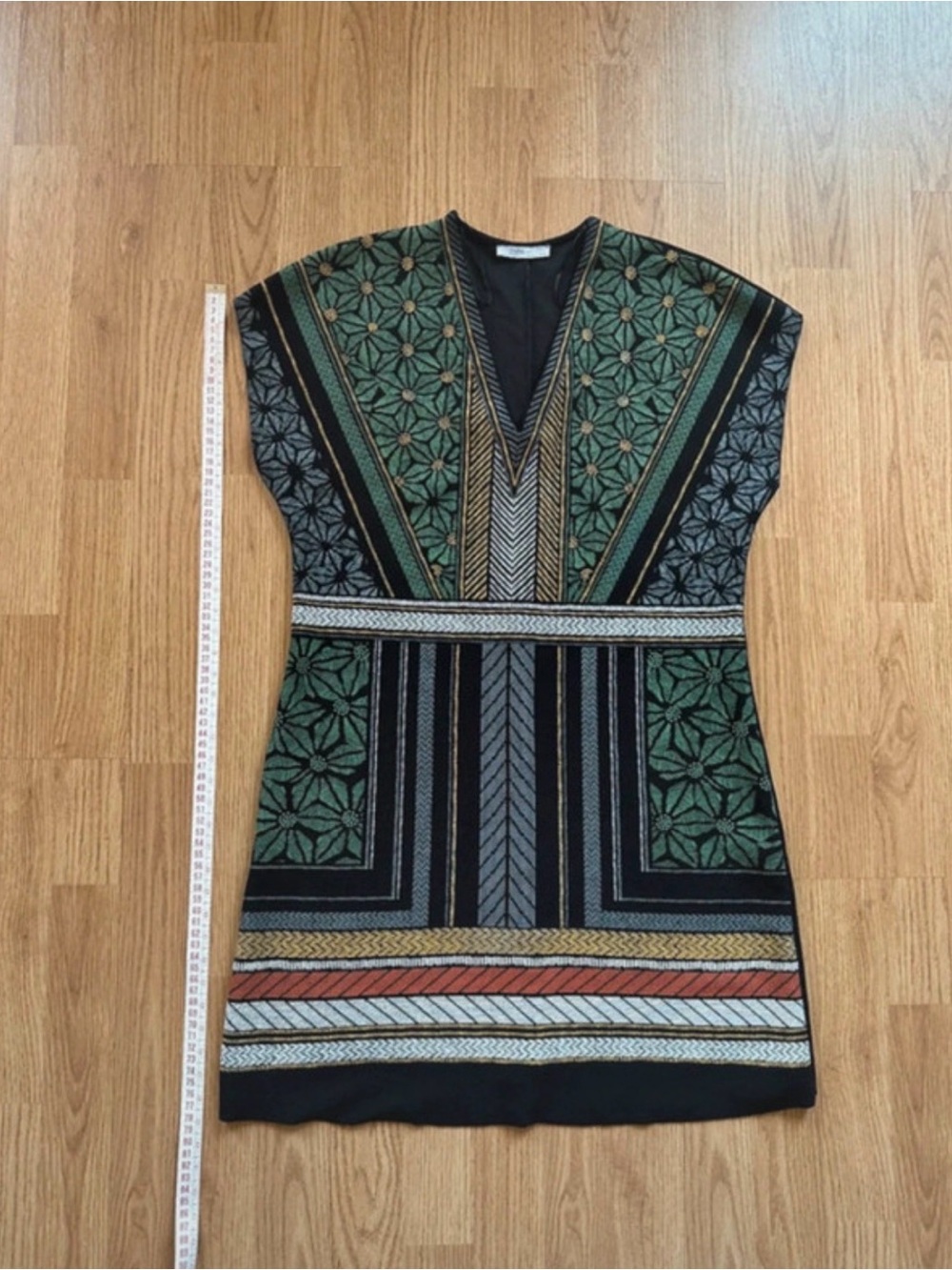 Zara Embroidered Stitch Detail Short Sleeve
Dress